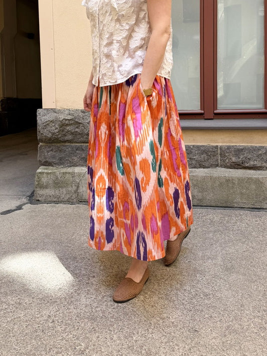 Trésorie summer skirt sorbet Ikat