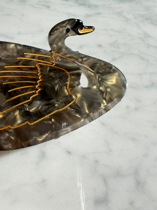 Swan Acetate Hair Claw