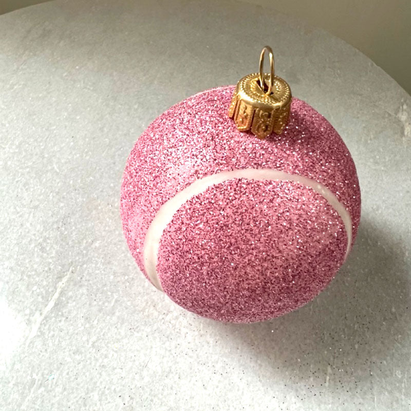 Tennis ball Pink ornament