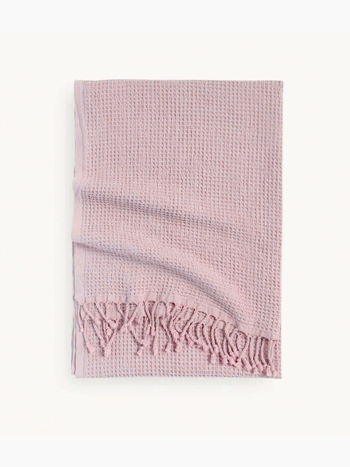 Waffle bath towel Pink