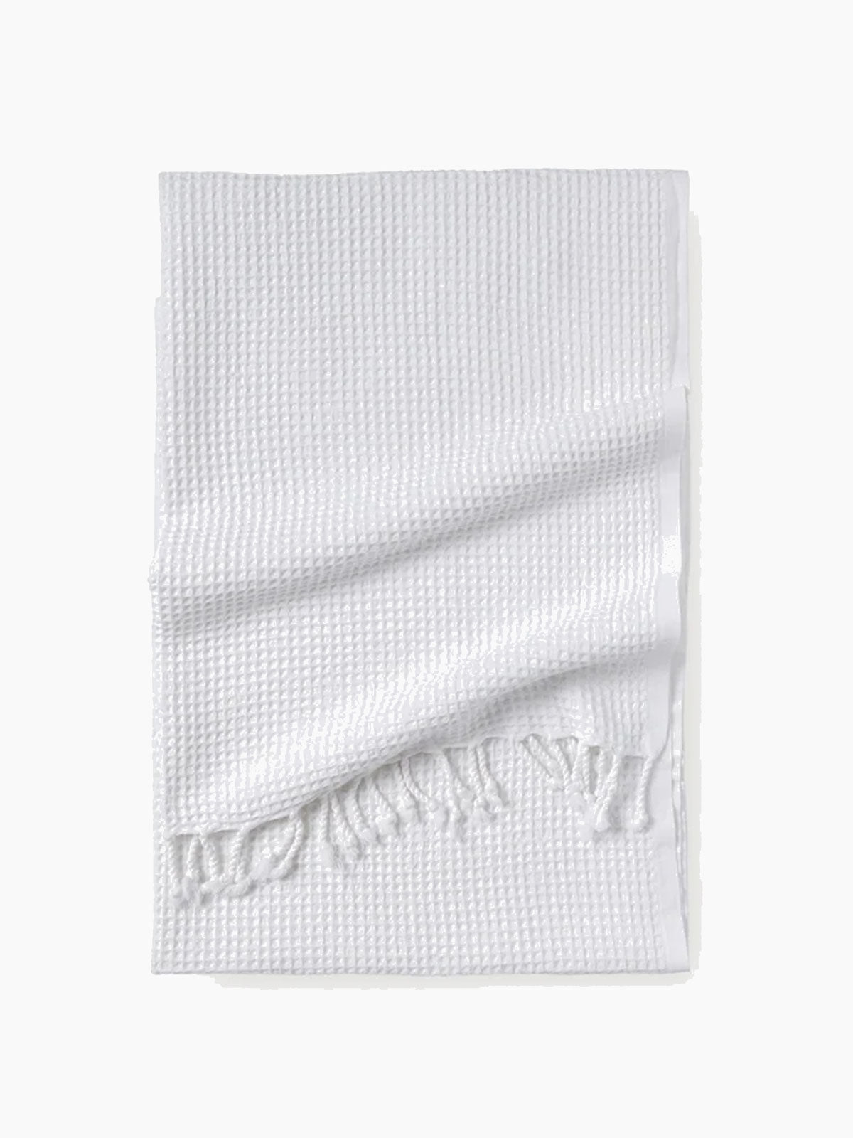 Waffle bath towel White