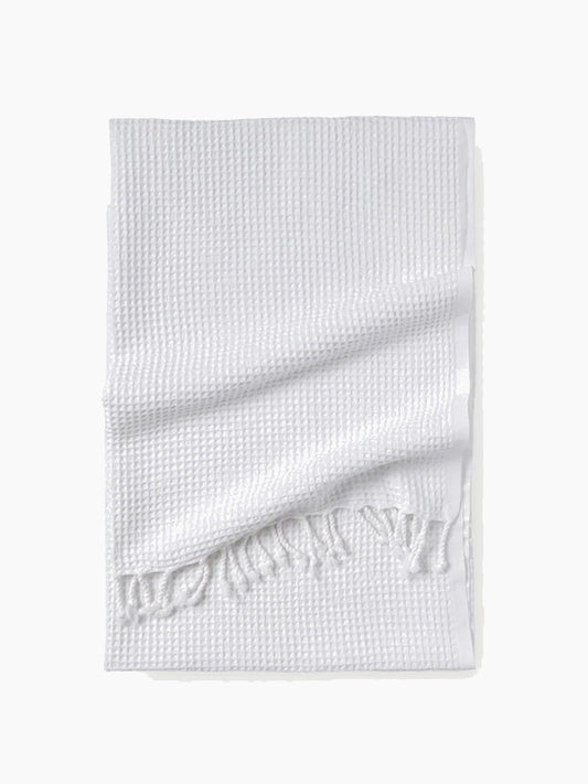 Waffle bath towel White