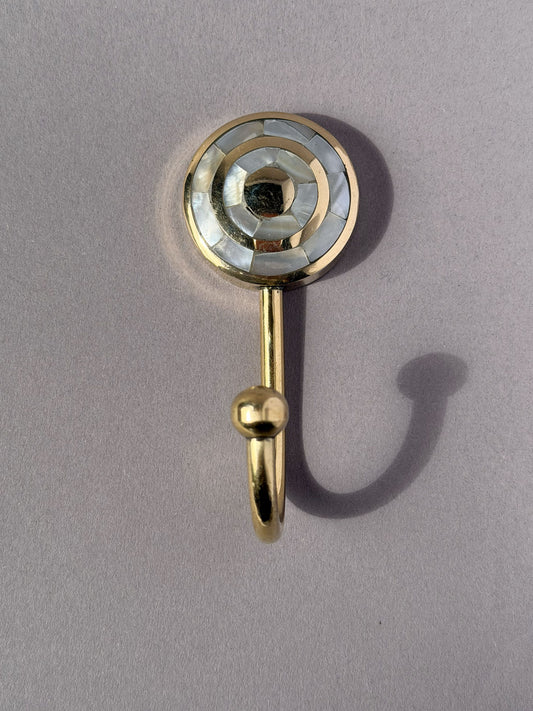 Brass hook pearly