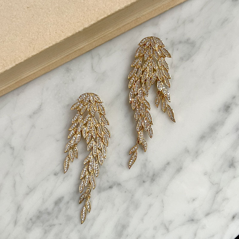 Wisteria earring gold