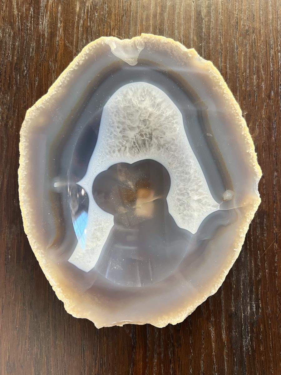 Natural agate bowl 