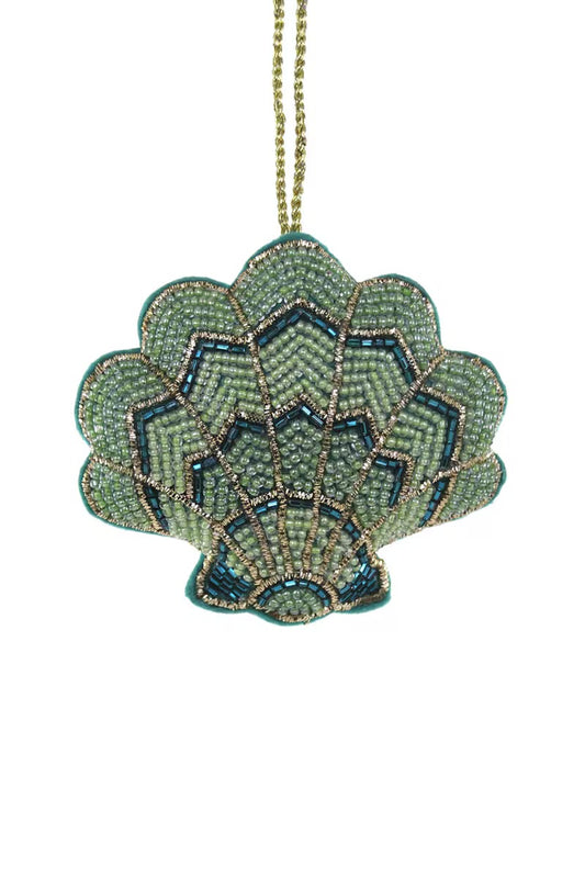 Beaded Shell Ornament