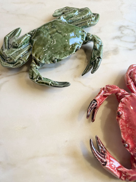 Ceramic Crab Green Small