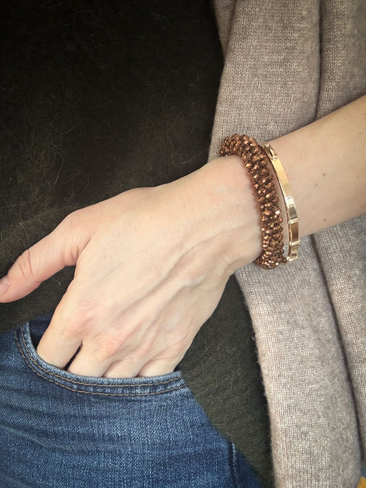 Daria hair & wrist band Copper