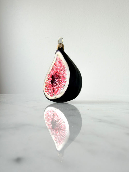 Fig Glass Ornament