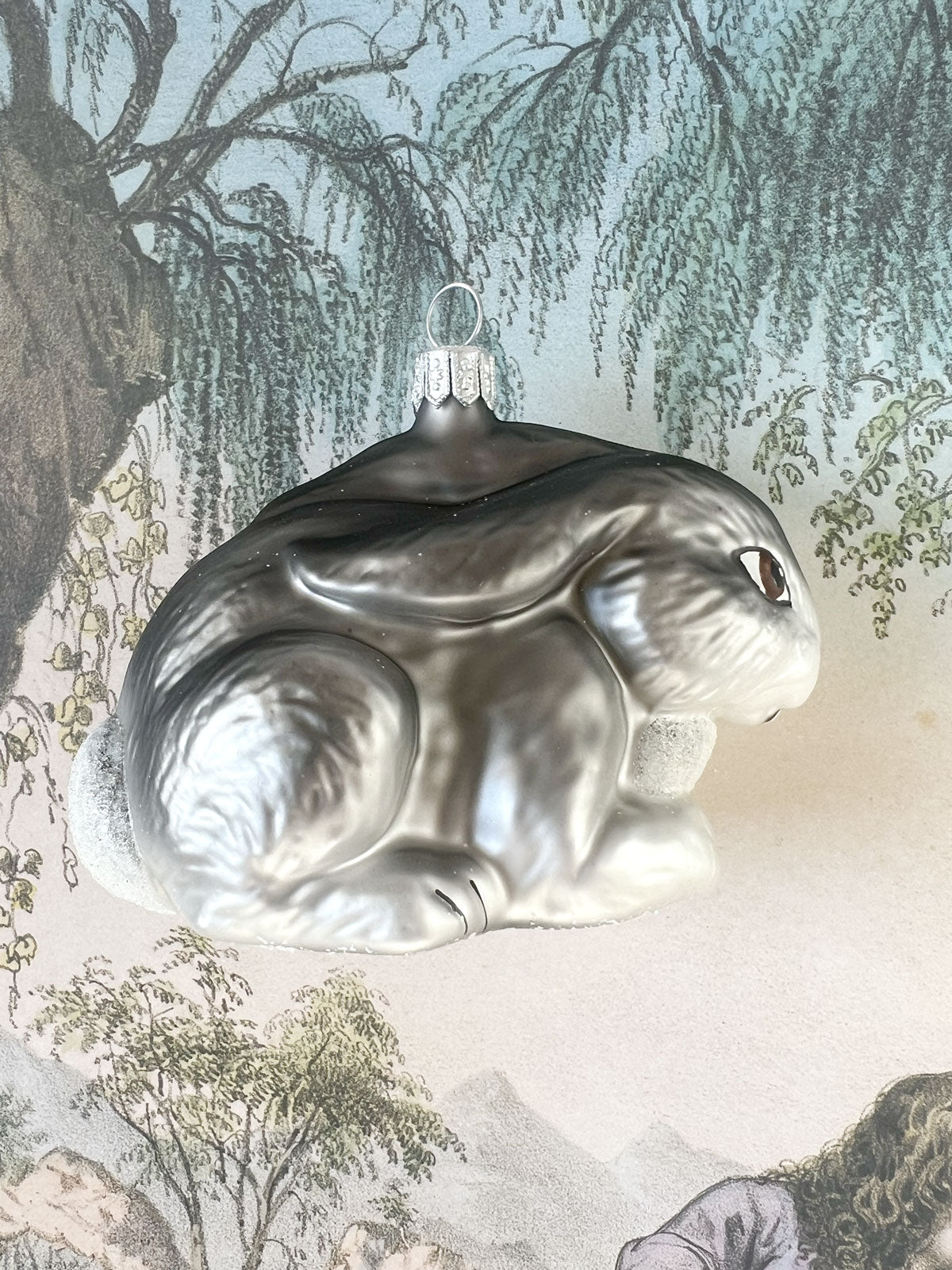 Gray Bunny Ornament