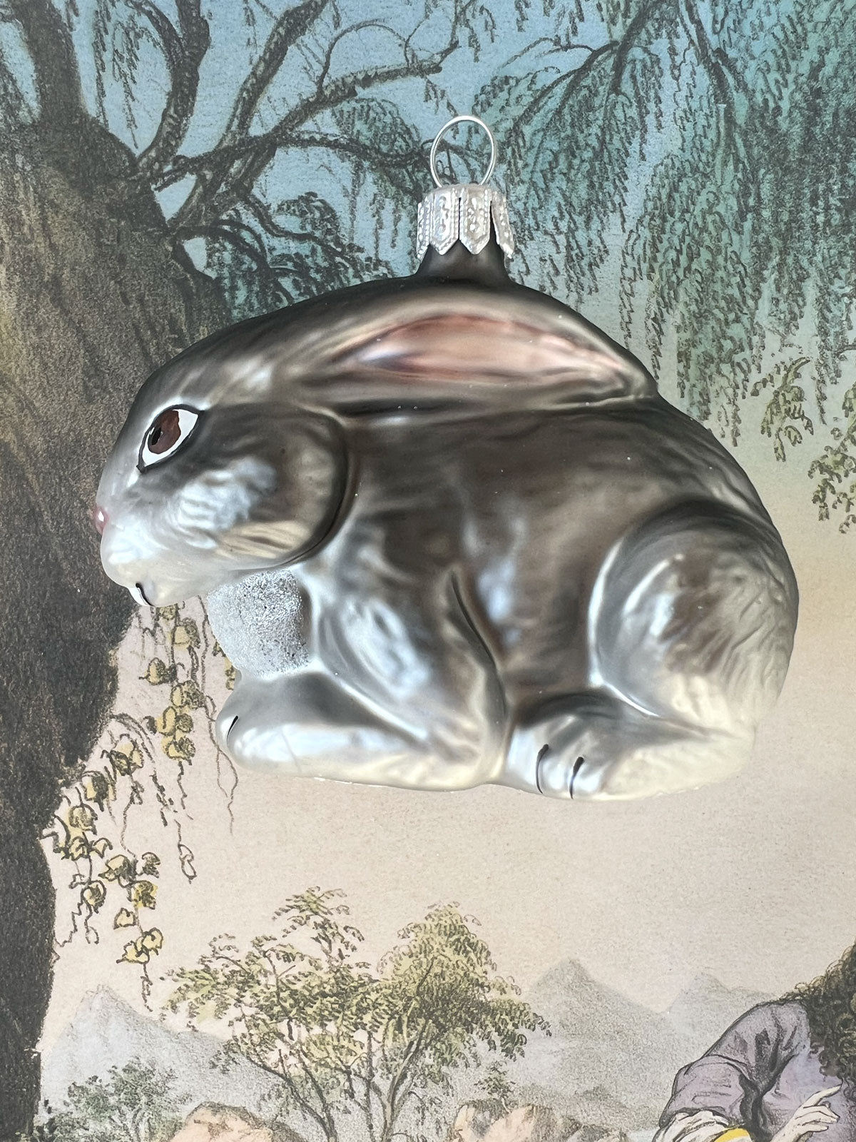 Gray Bunny Ornament