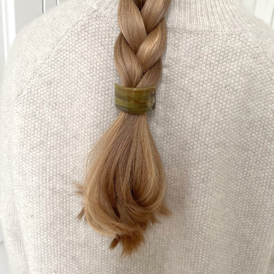 Elastic hair tie CLASSY green