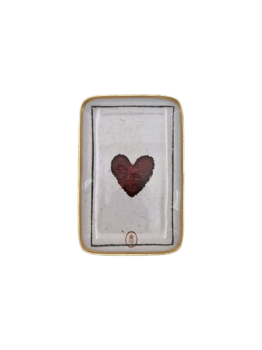 Heart shaped aluminium plate