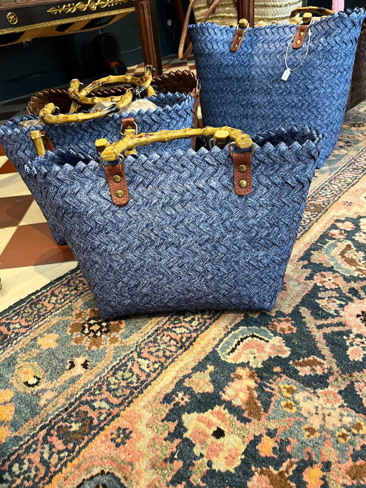 Island tote blue S