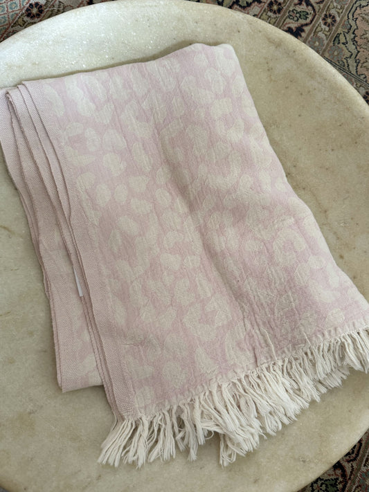 Jacquard Towel Pink