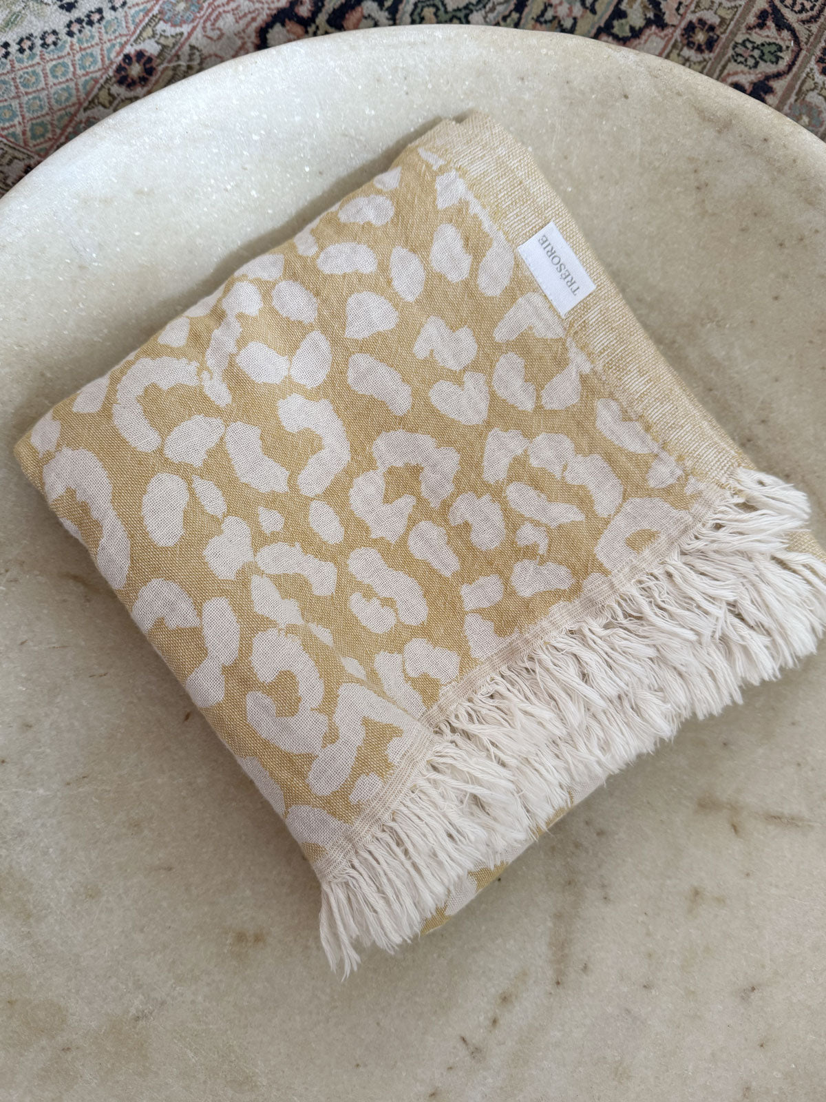 Jacquard Towel Mustard