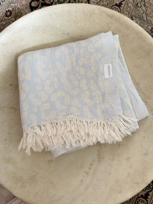 Jacquard Towel Blue