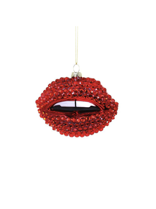 Hot Lips Ornament Red