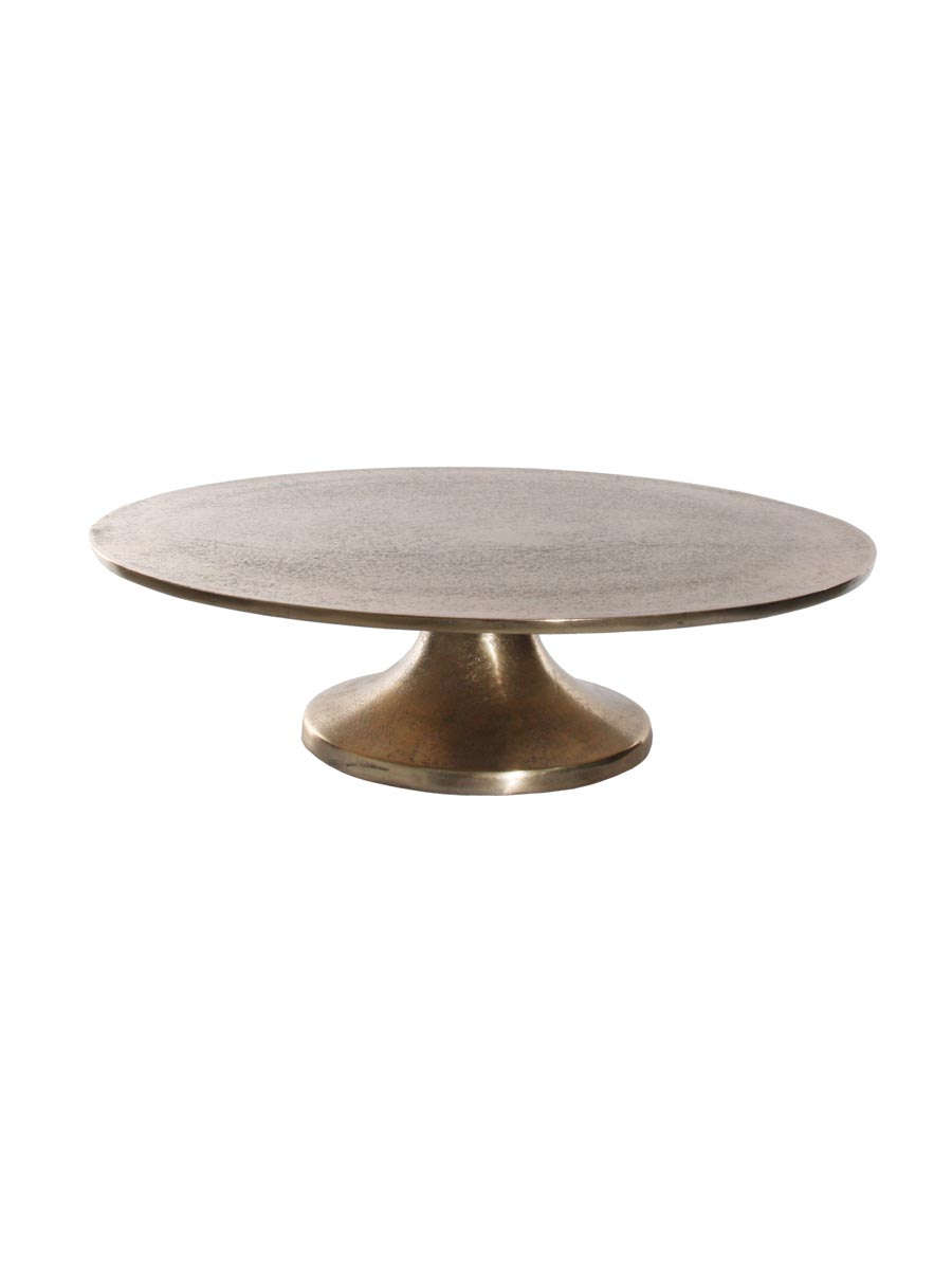 Large footed metal base bronze