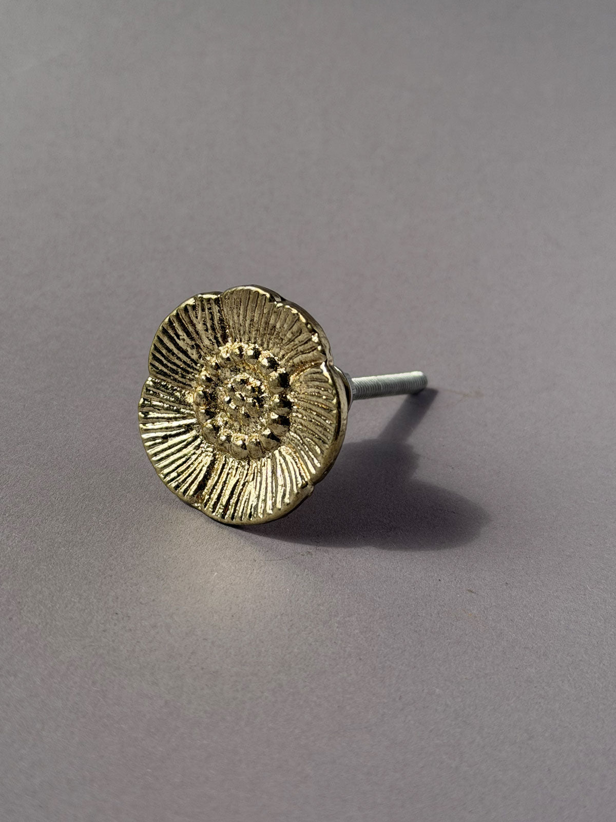 Cast iron knob Poppy
