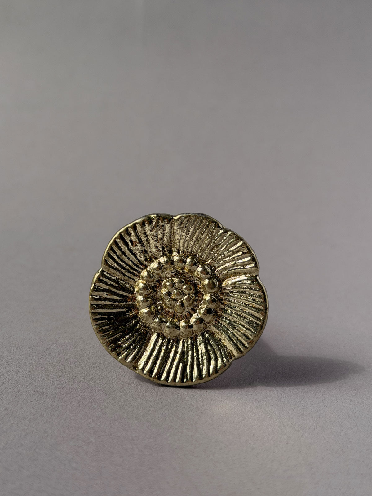 Cast iron knob Poppy