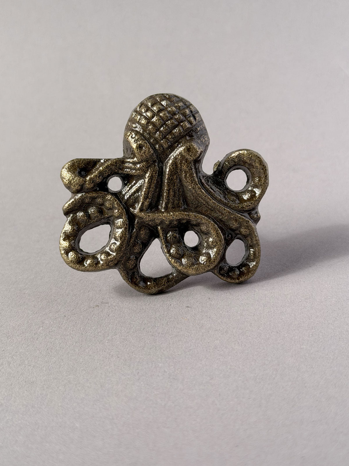 Cast iron knob Octopus