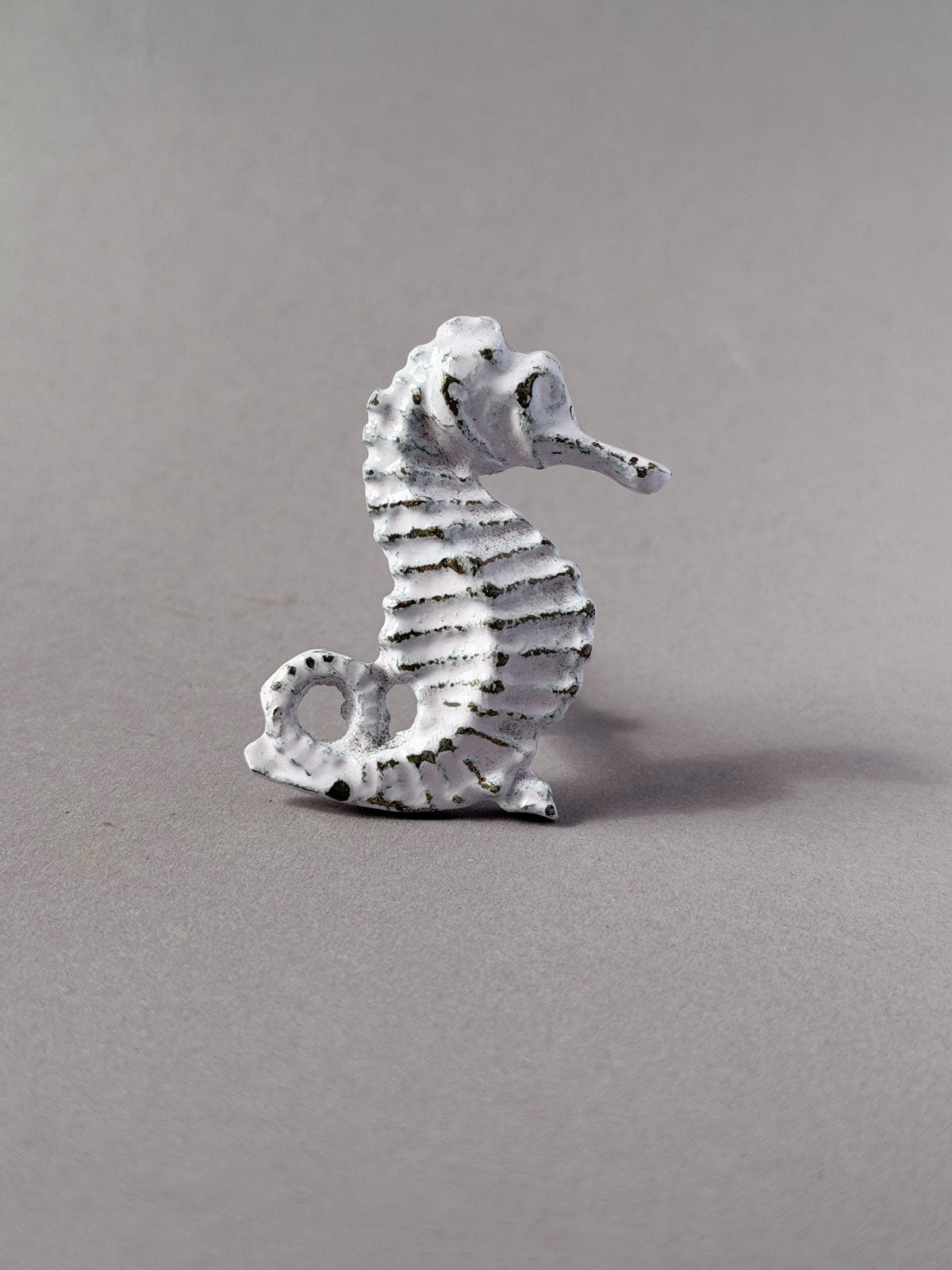 Cast iron knob Seahorse