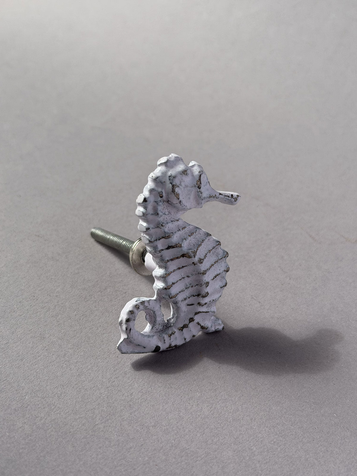 Cast iron knob Seahorse