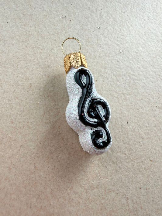 Mini Clef Glass Ornament