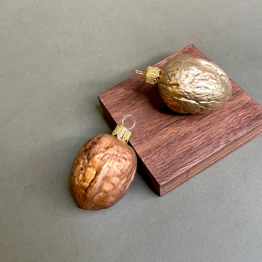 Walnut ornament, brown