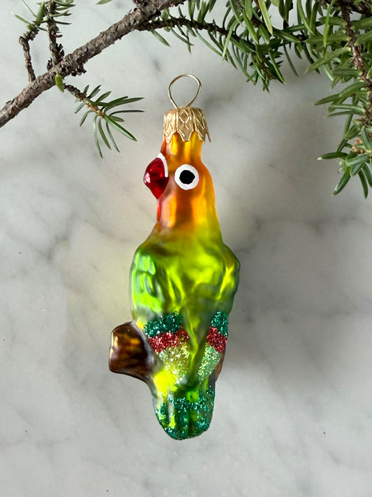 Parrot Glass Ornament
