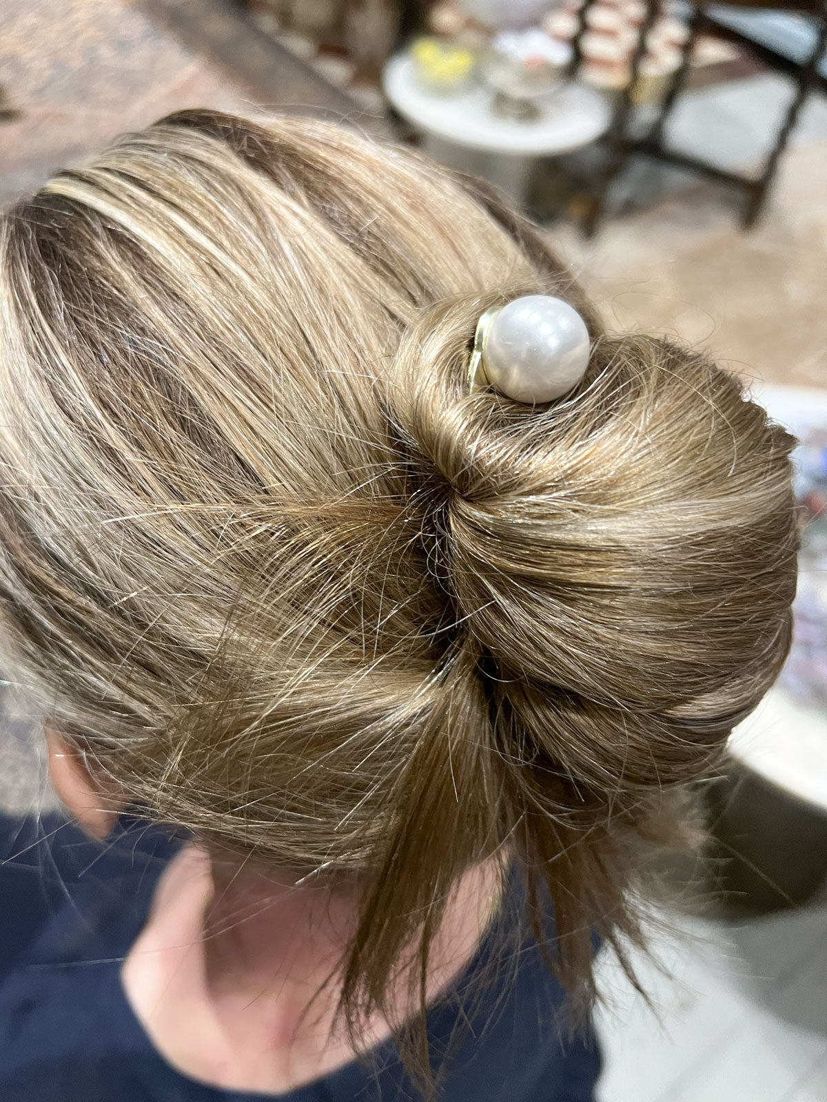 Hair pin pearl
