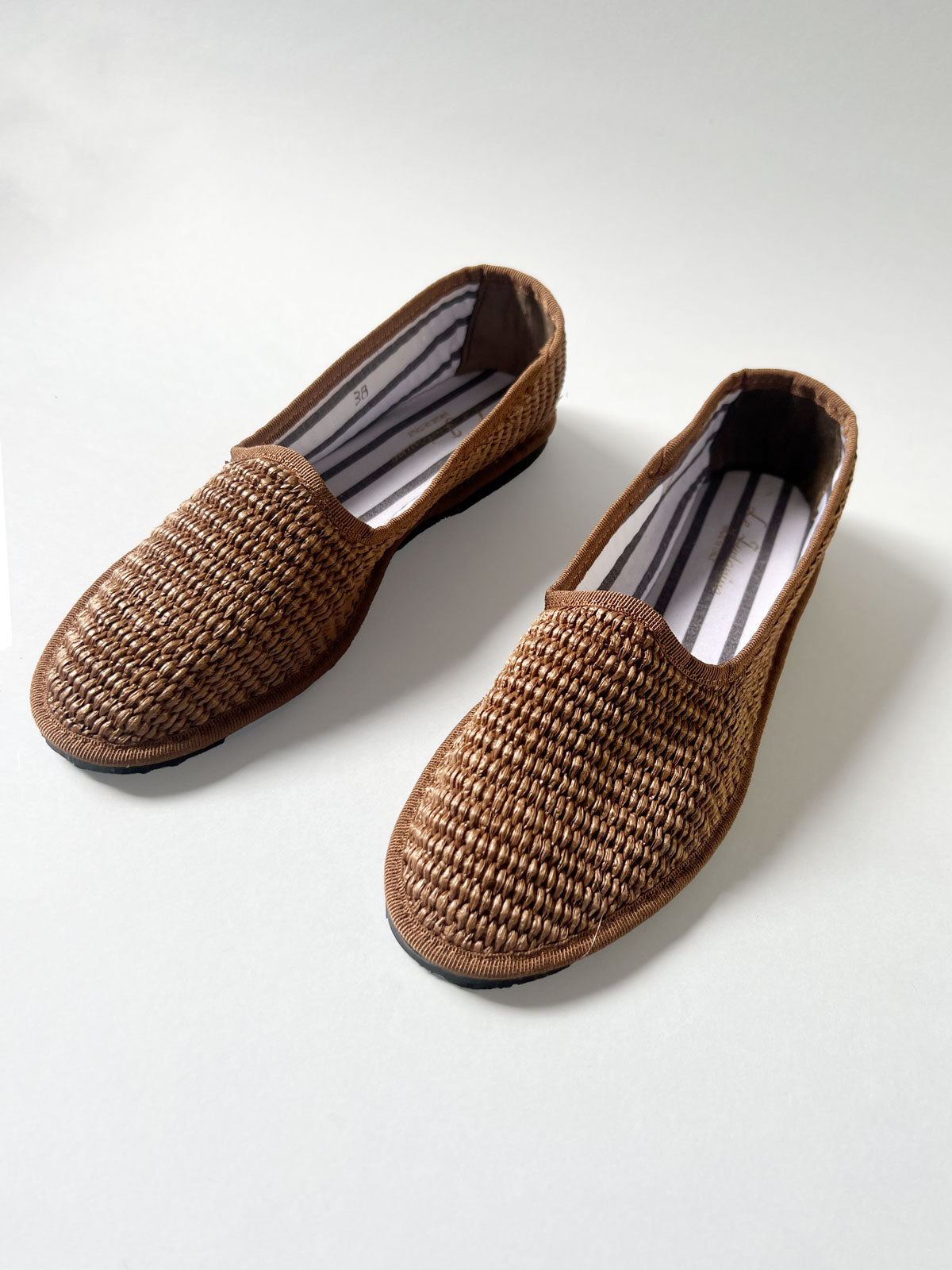 Raffia shoe Brown