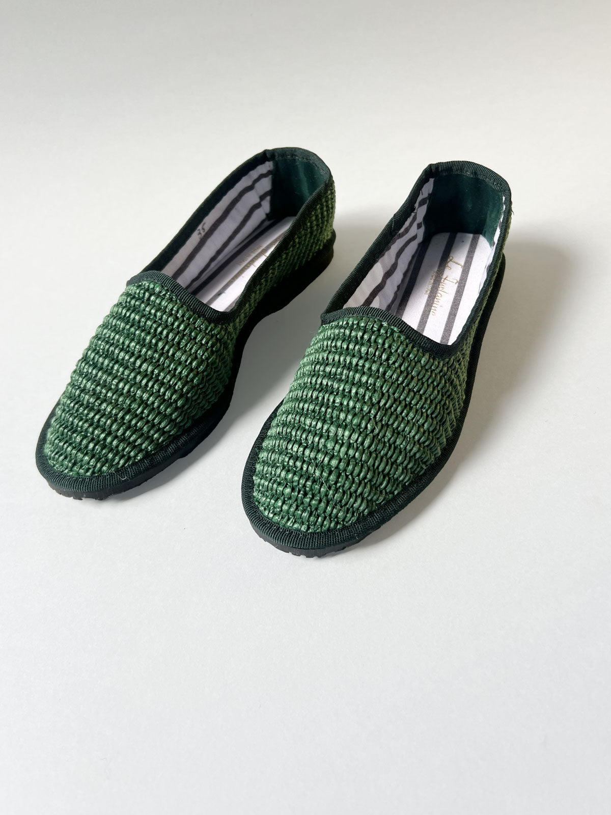 Raffia shoe Green