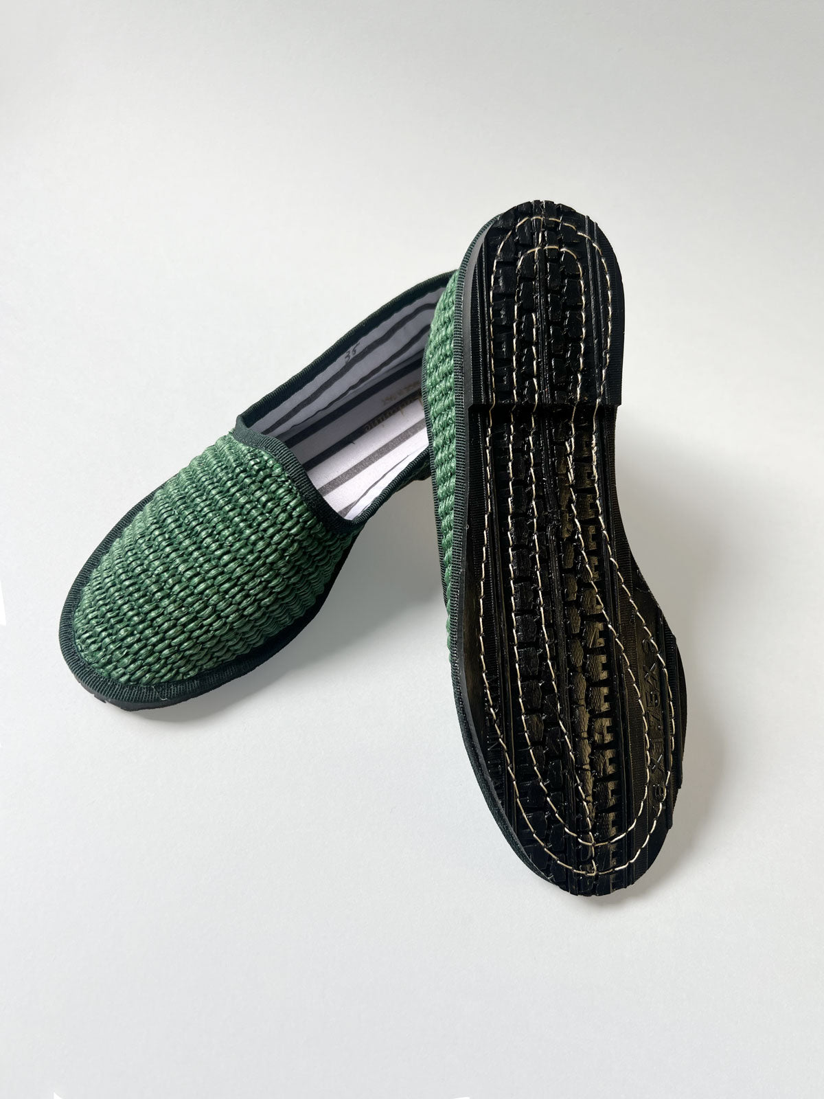 Raffia shoe Green