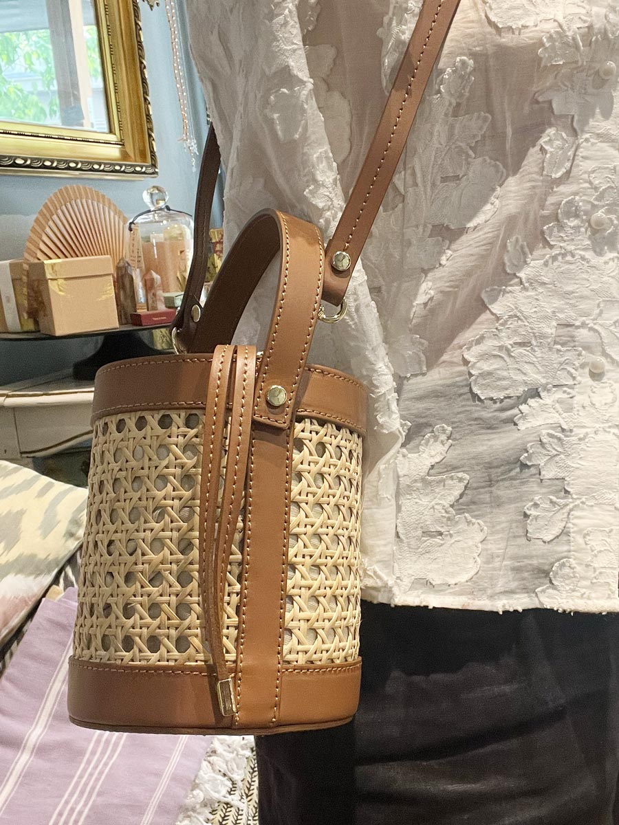 Rattan Bucket Bag Small