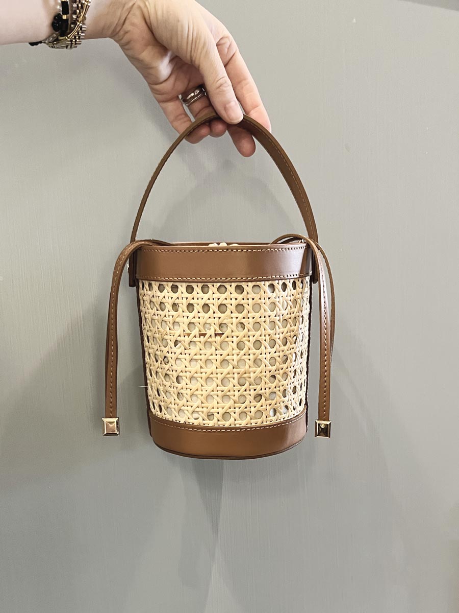 Rattan Bucket Bag Small