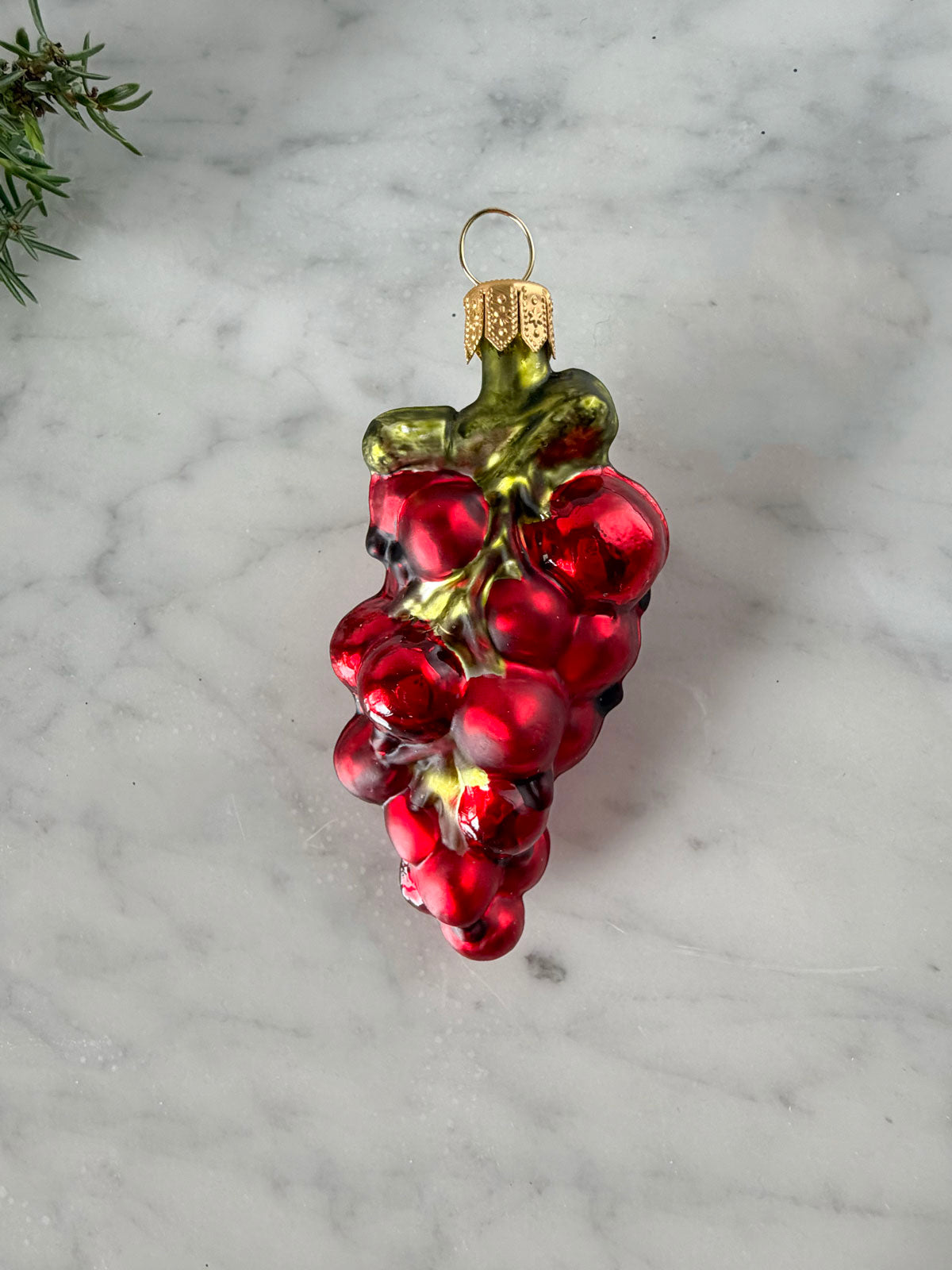 Red Currant Glass Ornament