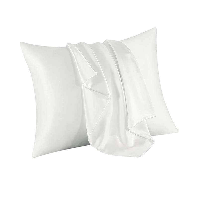 Celeste silk pillow case 50 x 60 cm White