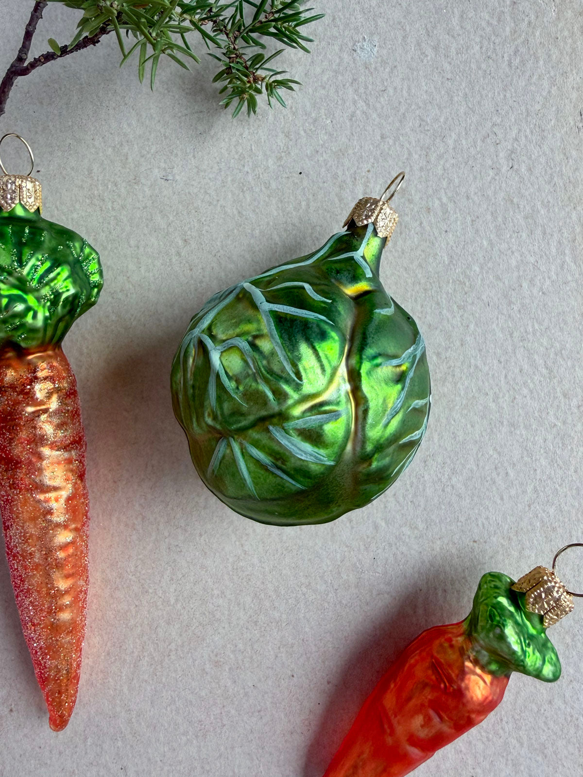 Asparagus Glass Ornament