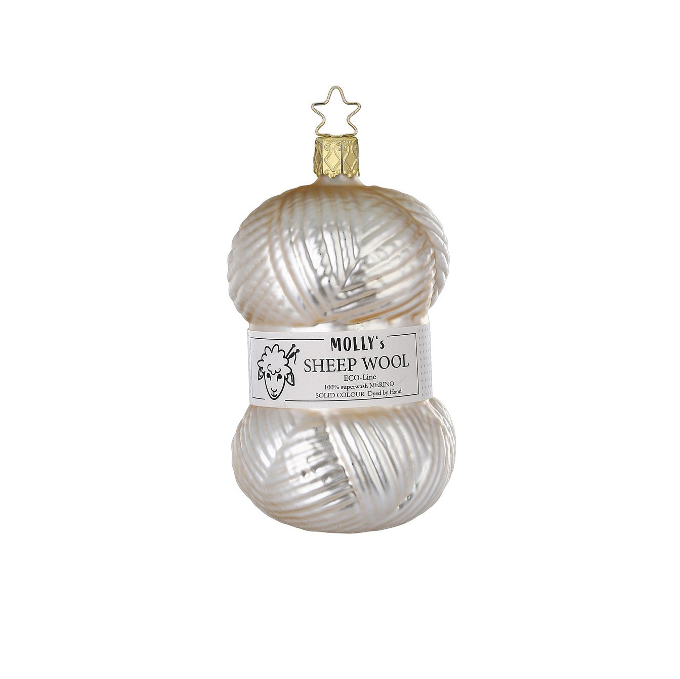 Merino wool ornament, beige